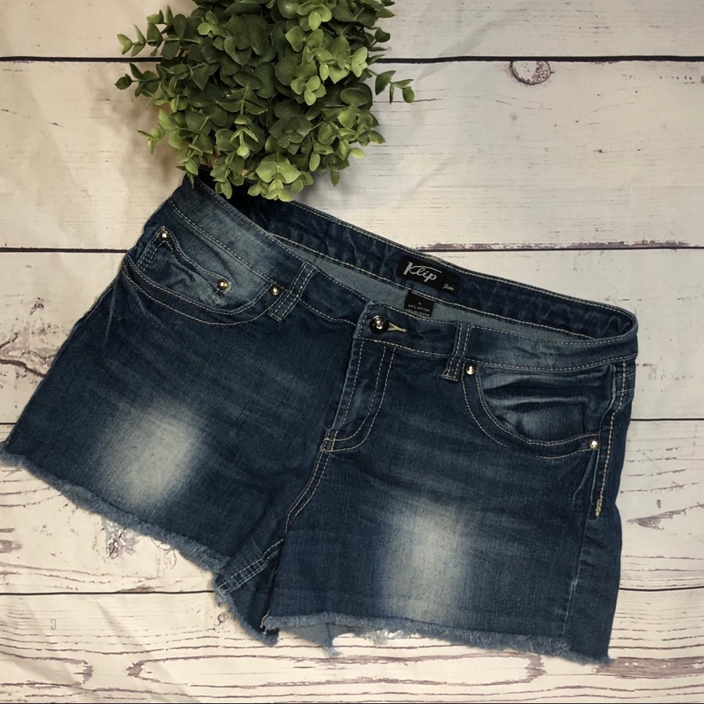 Kilp Denim Dark Cut off Dark Light Jean Shorts